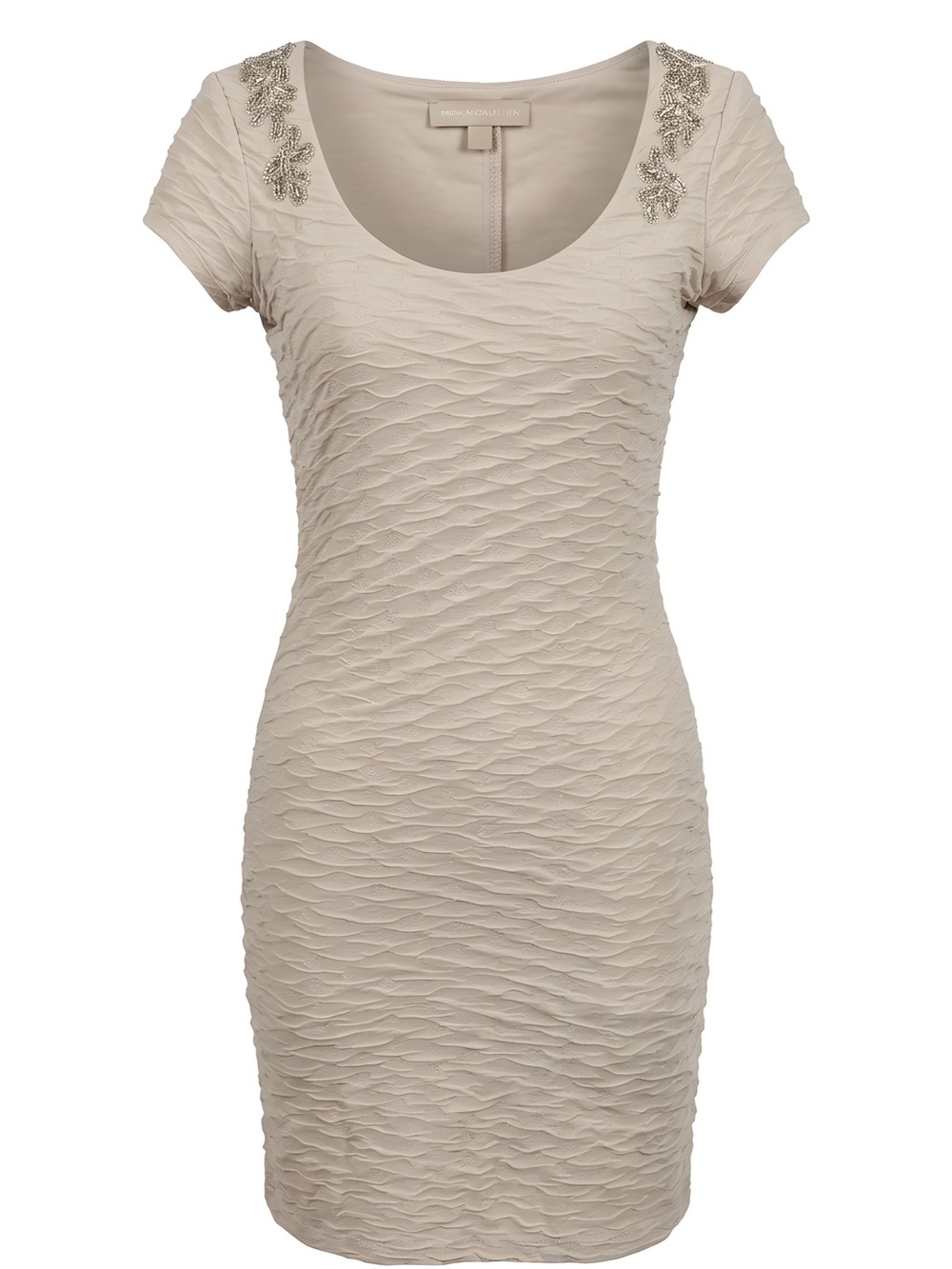 Free People Cream Scoop Neck Tee/dress  with Metal Logo Tag…bring sexy back!